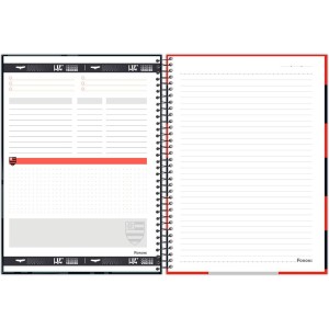 Caderno 15 Matérias Universitário Espiral Flamengo - Foroni