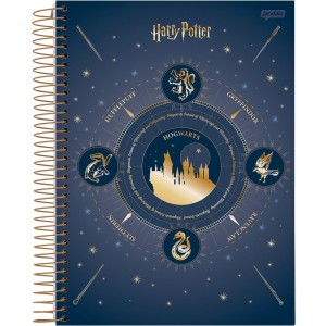 Caderno 10 Matérias COLEGIAL Espiral Harry Potter - Jandaia