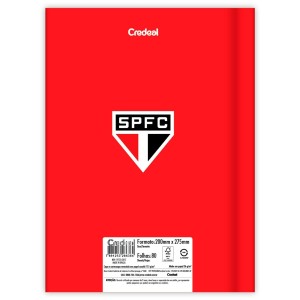 Caderno Brochurão Capa Dura São Paulo FC 80 Folhas - Credeal