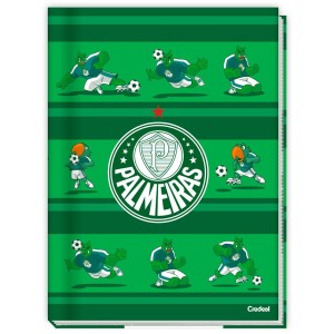 Caderno Brochurão Capa Dura Palmeiras 80 Folhas - Credeal