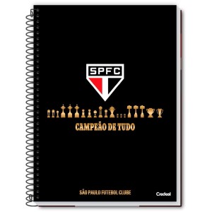 Caderno 16 Matérias Universitário Espiral São Paulo FC - Credeal