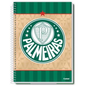 Caderno 16 Matérias Universitário Espiral Palmeiras - Credeal