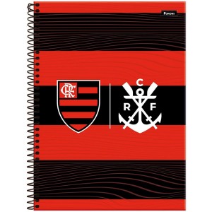 Caderno 20 Matérias Universitário Espiral Flamengo - Foroni
