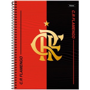 Caderno 20 Matérias Universitário Espiral Flamengo - Foroni