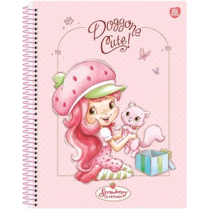 Caderno COLEGIAL 10 Matérias Espiral Moranguinho - Animativa