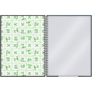 Caderno 1 Matéria Universitário Espiral Minecraft - Foroni