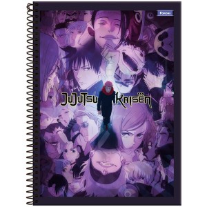 Caderno 1 Matéria Universitário Espiral Jujutsu Kaisen - Foroni