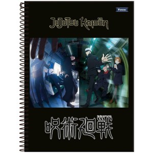 Caderno 1 Matéria Universitário Espiral Jujutsu Kaisen - Foroni