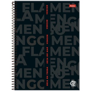 Caderno 10 Matérias Universitário Espiral Flamengo Fit - Foroni