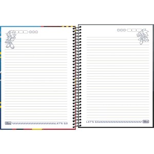 Caderno 1 Matéria Universitário Espiral Sonic - Tilibra