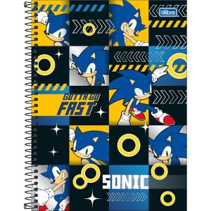 Caderno 1 Matéria Universitário Espiral Sonic - Tilibra