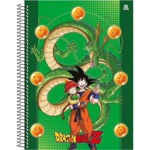 Caderno 10 Matérias Universitário Espiral Dragon Ball Z - Animativa