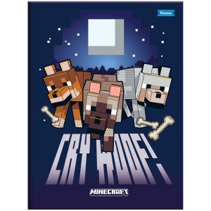 Caderno Brochurão Capa Dura Minecraft 80 Folhas - Foroni