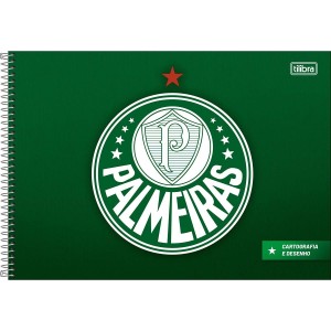 Caderno Palmeiras Cartografia e Desenho 80 folhas - Tilibra