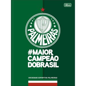 Caderno Brochurão Capa Dura Palmeiras 80 Folhas - Tilibra