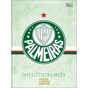 Caderno Brochurão Capa Dura Palmeiras 80 Folhas - Tilibra