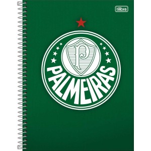 Caderno 10 Matérias Universitário Espiral Palmeiras - Tilibra
