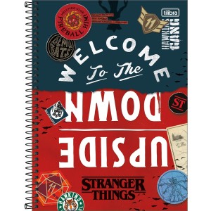 Caderno 1 Matéria Universitário Espiral Stranger Things - Tilibra