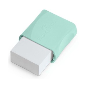 Kit Faber-Castell Tons Pastel Verde – 3 Lápis Grafite + Apontador + Borracha