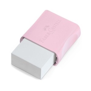 Kit Faber-Castell Tons Pastel Rosa – 3 Lápis Grafite + Apontador + Borracha
