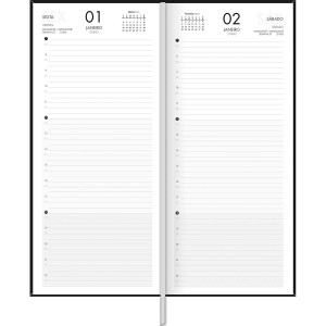 Agenda Executiva Costurada Diária 12,3 x 27,5 cm Comercial 2027 - Tilibra