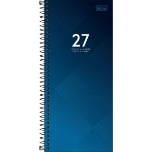 Agenda Executiva Espiral Diária 11,9 x 27,5 cm Comercial Ideale 2027 Sortida - Tilibra