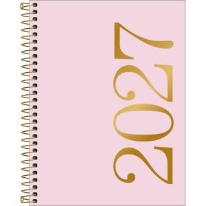 Agenda Executiva Espiral Diária 17,7 x 24 cm Vanilla 2027 Sortida - Tilibra