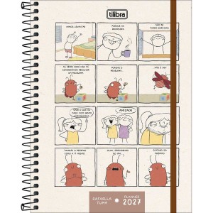 Agenda Planner Espiral 17,7 x 24 cm Rafa Tuma 2027 Sortida - Tilibra