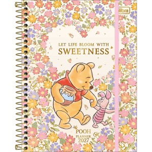Agenda Planner 2027 Espiral 17,7 x 24 cm Pooh Sortido - Tilibra