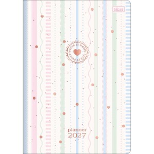 Agenda Planner 2027 Grampeado 17,8 x 25,4 cm Soho 90g Sortido - Tilibra