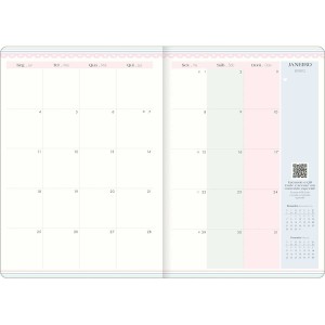 Agenda Planner 2027 Grampeado 17,8 x 25,4 cm Soho 90g Sortido - Tilibra