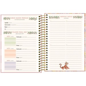 Agenda Espiral Diária 12,9 x 18,7 cm Pooh 2027 Sortida - Tilibra