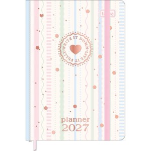 Agenda Planner Costurado 10,5 x 14,8 cm Soho 2027 Sortida - Tilibra