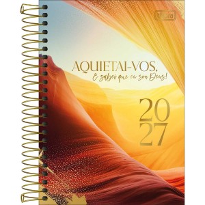 Agenda Espiral Diária 14,0 x 20,0 cm Louvor 2027 Sortida - Tilibra