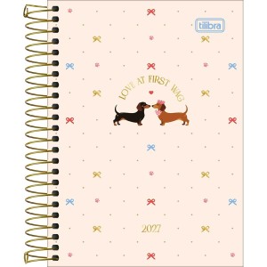 Agenda Espiral Diária 11 x 15,4 cm Brownie The Dog 2027 Sortida - Tilibra