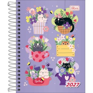 Agenda Espiral Diária 11,7 x 16,4 cm D+ Feminina 2027 Sortida - Tilibra
