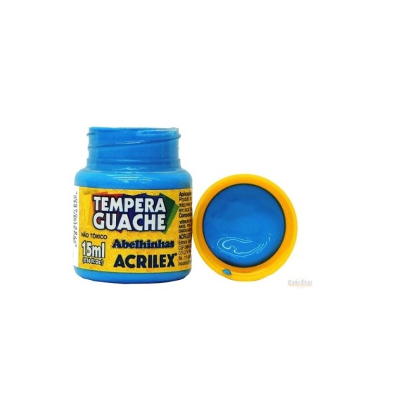 Tinta Guache Acrilex Azul Celeste - 15ml