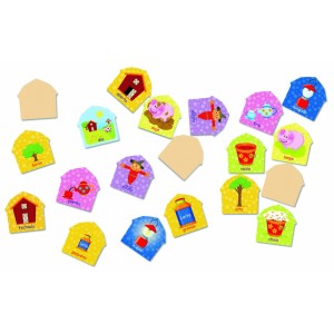 Memória Opostos da Fazenda - 24 Peças - Brincadeira de Criança