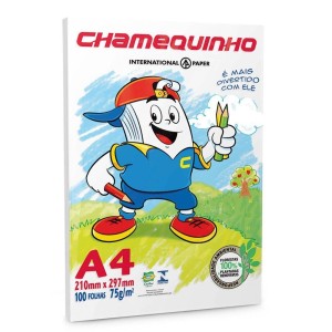 Papel Sulfite A4 - 100 Folhas - Chamequinho