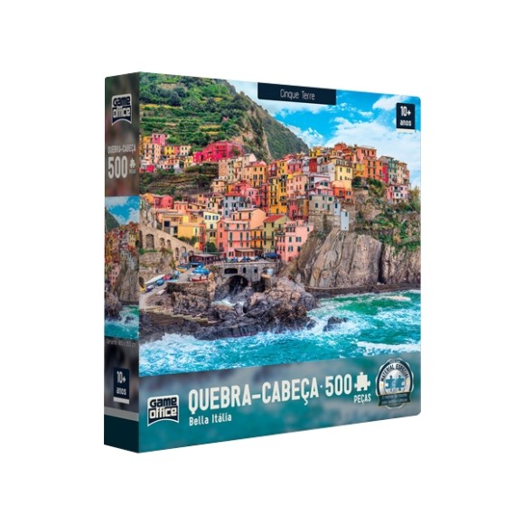 Quebra-cabeça 500 Peças Bella Itália - Cinque Terre - Game Office