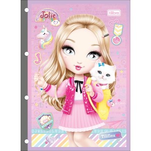 Bloco de Fichário Jolie 80 Folhas Universitário - Tilibra
