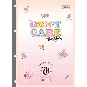 Bloco de Fichário 80 Folhas Universitário Capricho - Tilibra