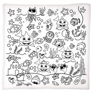 Tapete Para Colorir - Club Shark - Brincadeira de Criança
