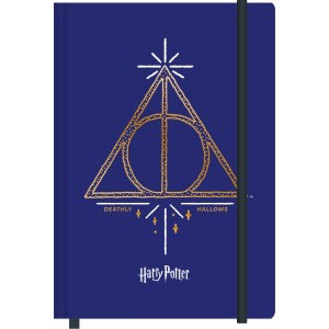 Caderneta de Anotações M - 80 Folhas - Relíquias da Morte - Harry Potter