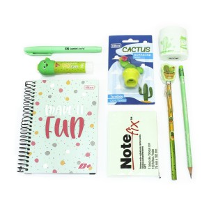 Kit Papelaria Diverso 3 - Cacto