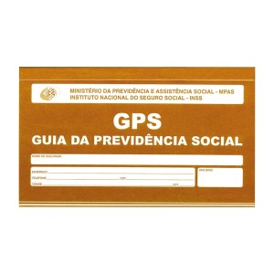 Guia da Previdência Social (GPS) - Pacote com 20 blocos - São Domingos