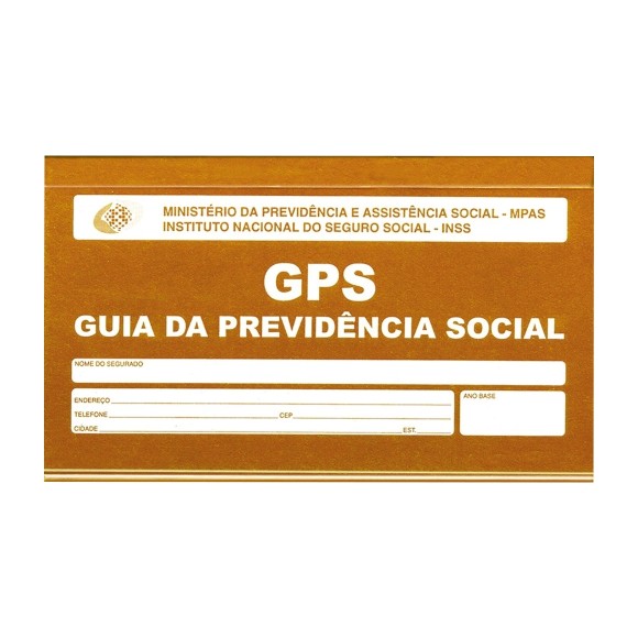 Guia da Previdência Social - Pacote com 20 Blocos com 24 Folhas cada - São Domingos