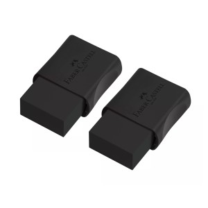 Borracha FC Max Black c/ Cinta – Kit c/ 2 unid. Faber-Castell