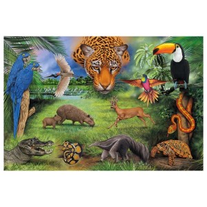 Quebra-cabeça 150 peças Fauna Brasileira - Grow