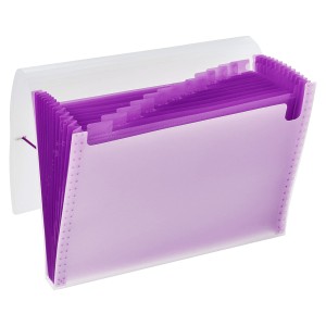 Pasta Sanfonada A4 12 Divisórias Roxa 1127 - ACP